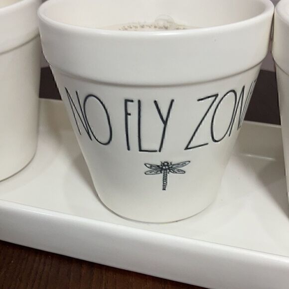 New Rae Dunn 4pc Planters set with citronella scented Candles - Picture 5 of 9